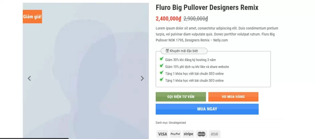 Hướng dẫn sử dụng Flatsome nâng cao chi tiết 2023 42 Thêm nút mua ngay cho cửa hàng