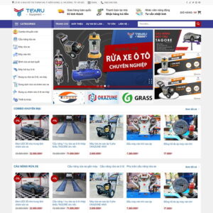 Theme WordPress bán thiết bị rửa xe ô tô