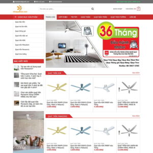 Theme WordPress bán quạt trần