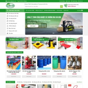 Theme WordPress thiết bị vận chuyển nâng hạ hàng