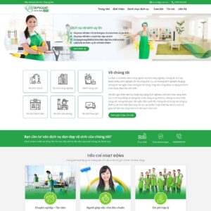 Theme WordPress dịch vụ vệ sinh, dọn dẹp nhà cửa