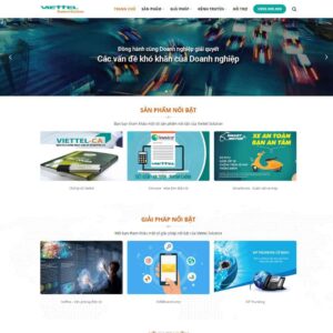 Theme WordPress giới thiệu công ty dịch vụ viễn thông, internet